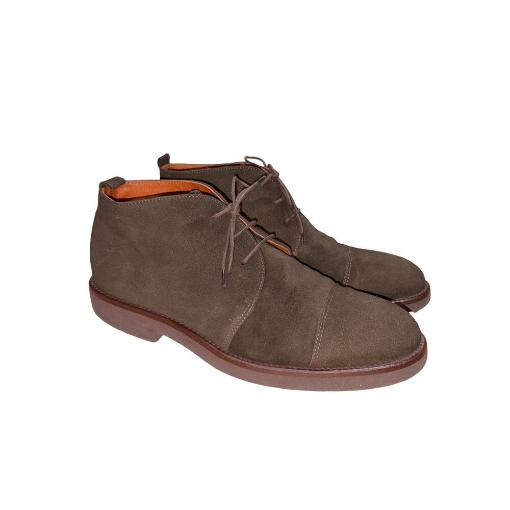 Andre Assous Collection Brown Suede Leather Chukka Boots Size: US 10